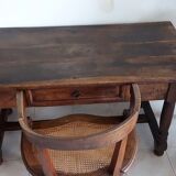 Solid wood table Louis XIII style