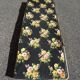 Folding chaise longue cous camp bed with flowers vintage brand Castel Joyeux