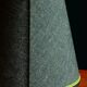 Abat-jour conique en tweed vert foncé