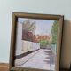 Vintage oil painting table signed M.Painta 1934 ruell.