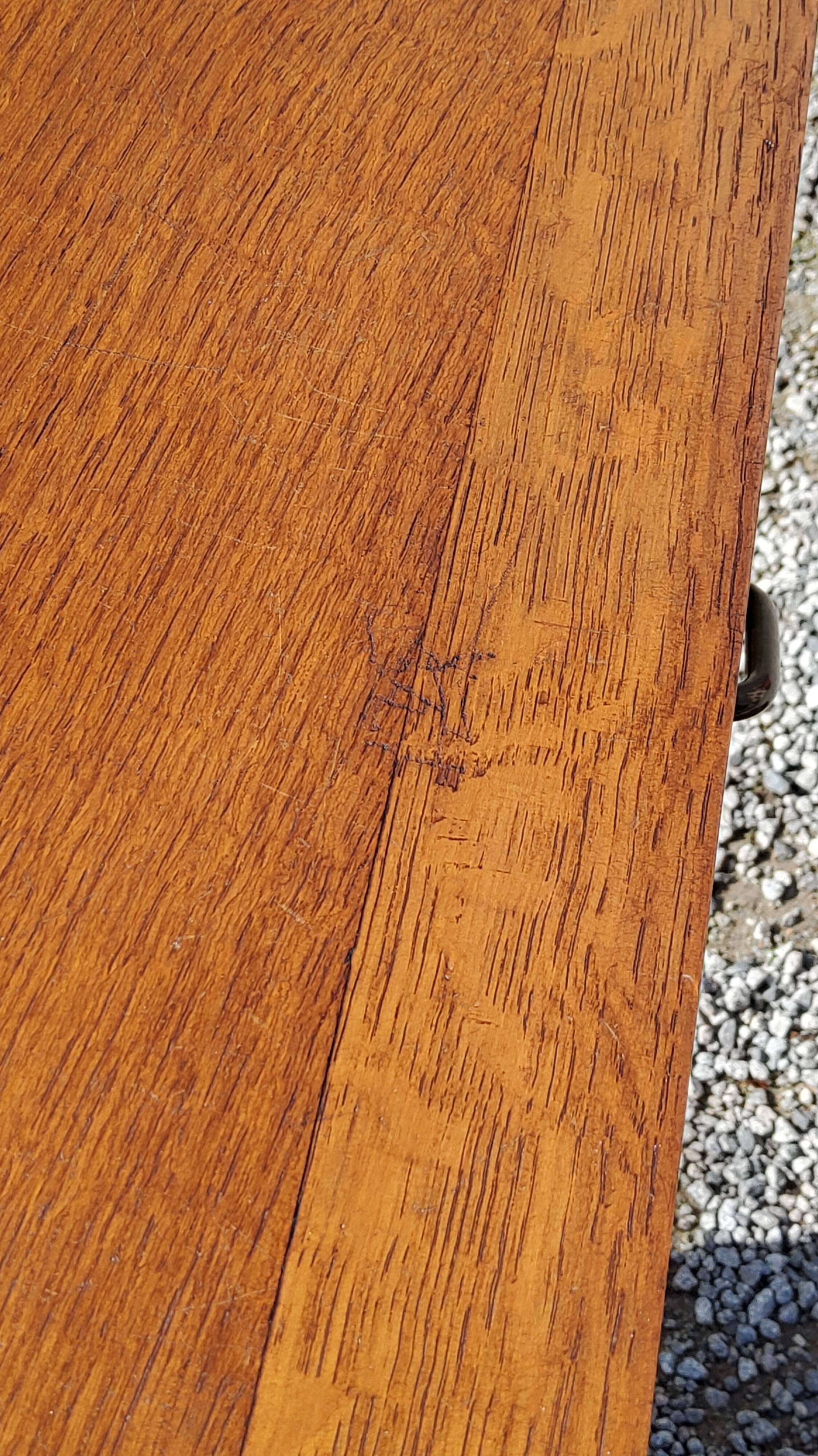 Oak chest of drawers 50s oak feet compass 5 drawers
