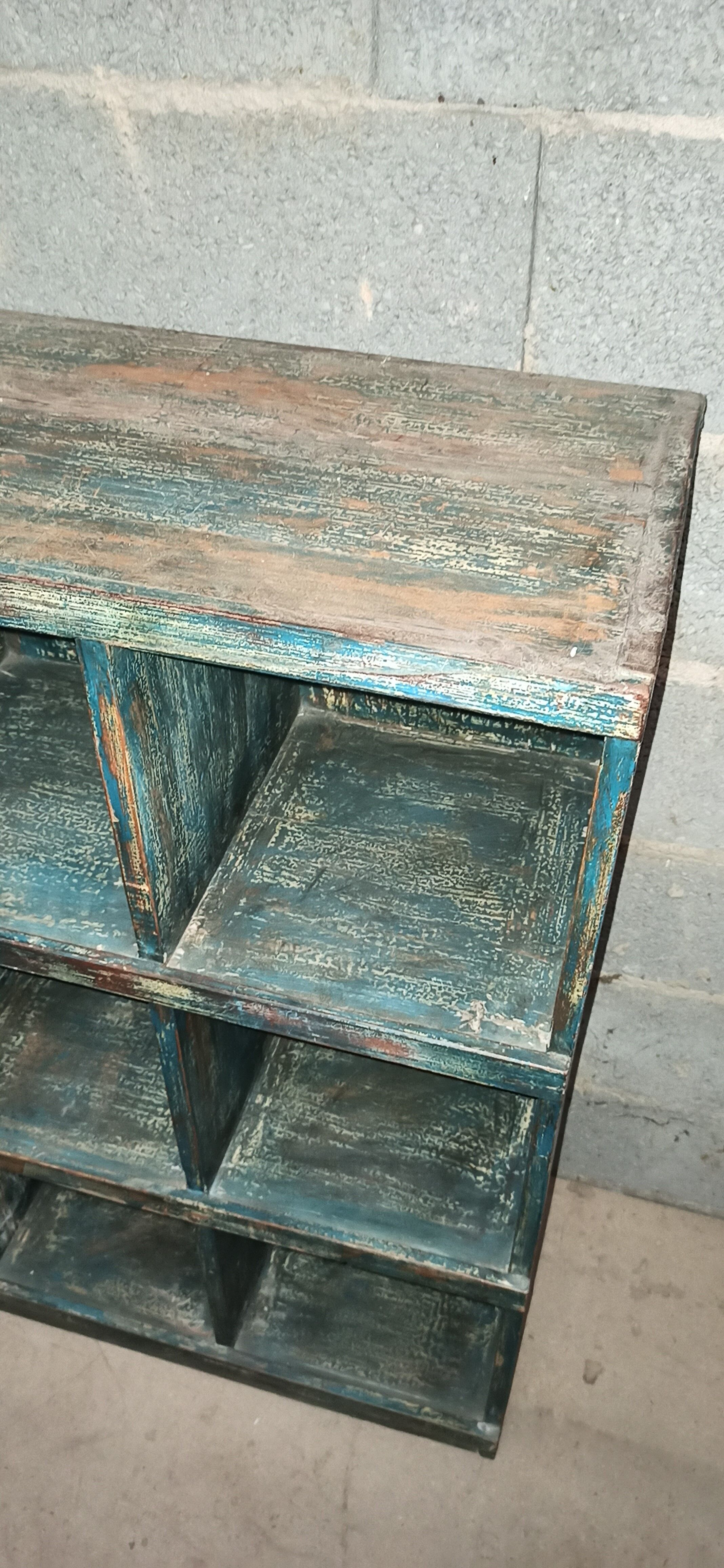 Old library furniture with 9 lockers