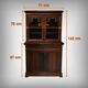 Petit Scriban Vitrine en Palissandre – 2ème partie XIXe