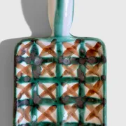 Pair of Robert Picault Ceramic Handled Trays, Vallauris, France, circa 1950