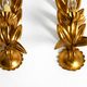 Pair of 1960s Italian gold-plated Florentine wall lamps