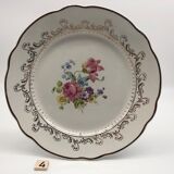 6 flat plates "Digoin Sarreguemines" model Arabesques