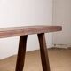 Pair of Scandinavian benches in Solid Elm by Olavi Hanninen 1960.