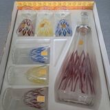 New carafe and glasses set, Champagne glassware from Reims, 1950s