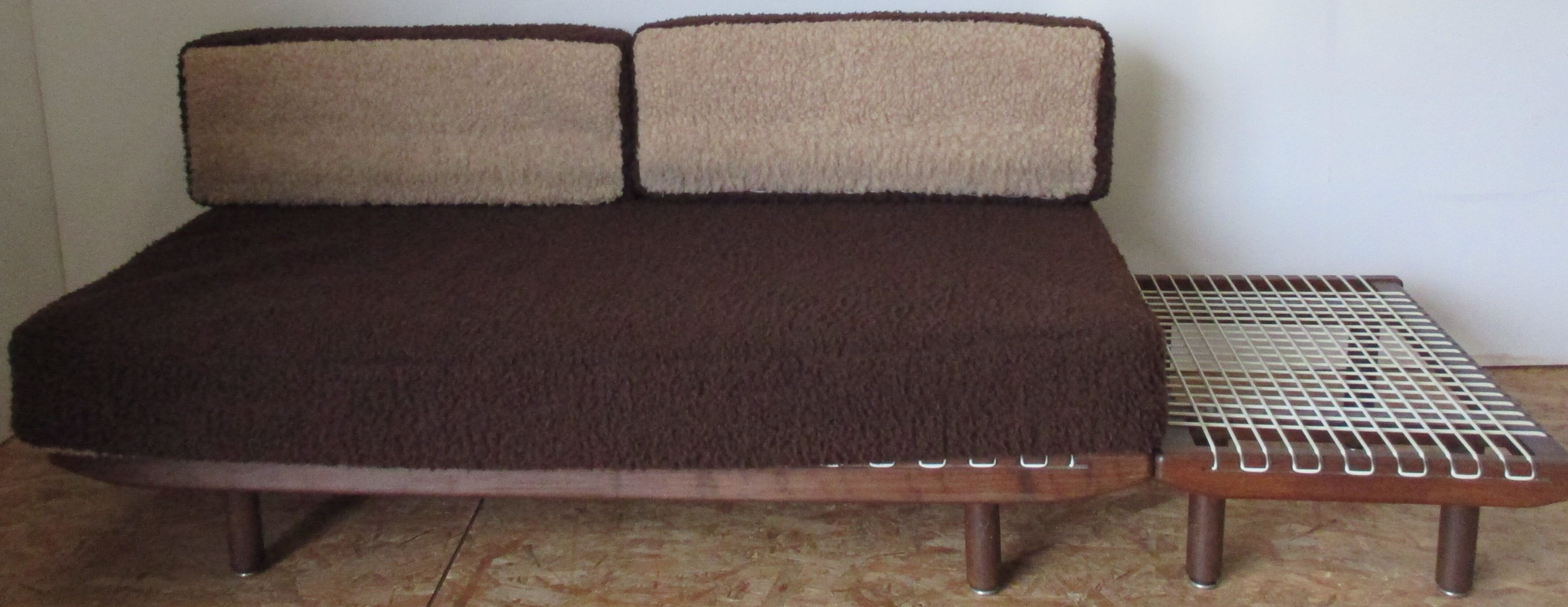 Sofa modular 70's table low seat/bed