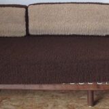 Sofa modular 70's table low seat/bed