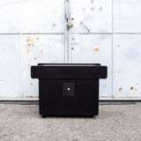Lacquered wooden bar trolley italy 90s