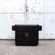 Lacquered wooden bar trolley italy 90s