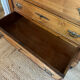 Antique Louis-Philippe commode in solid wood and white marble.