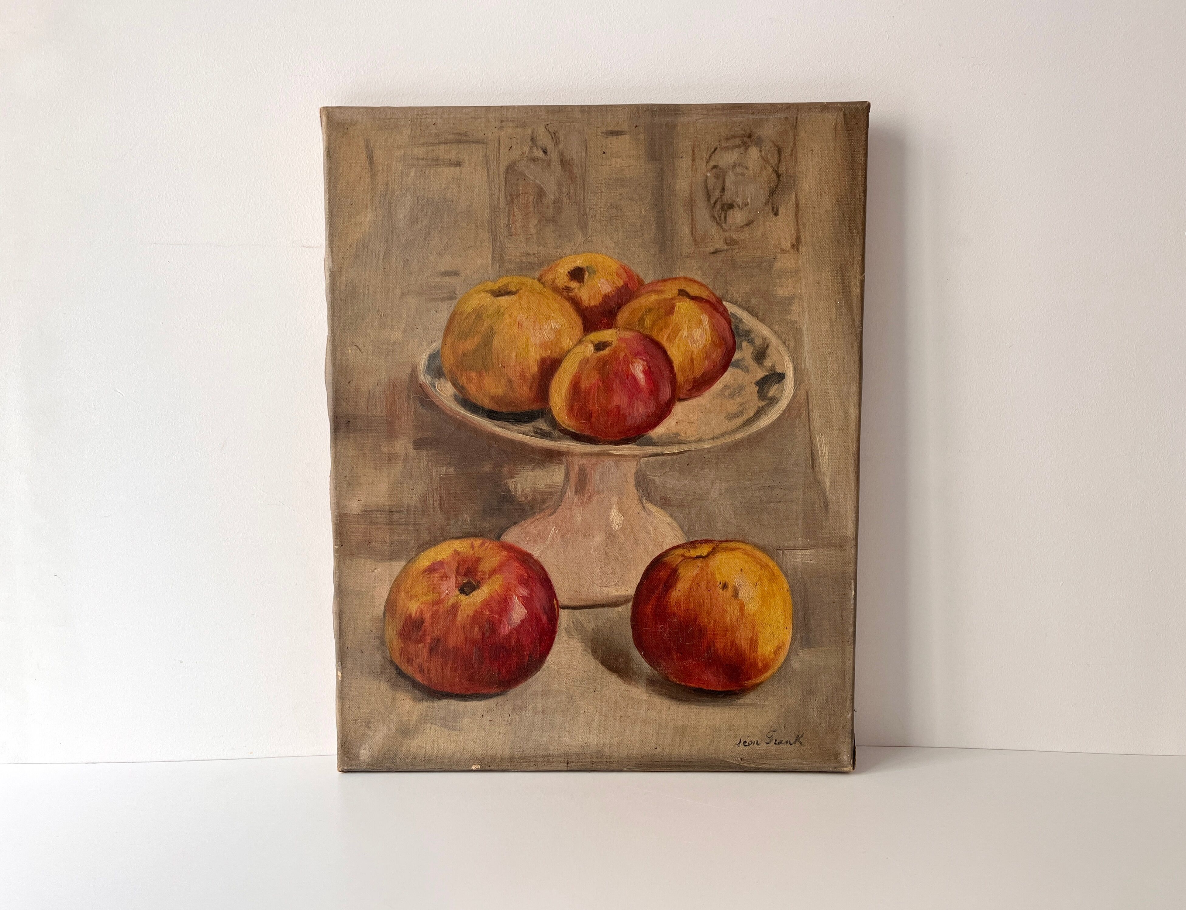 Still Life with Apples circa 1930, oil painting on canvas