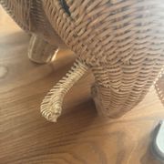 Panier éléphant en rotin