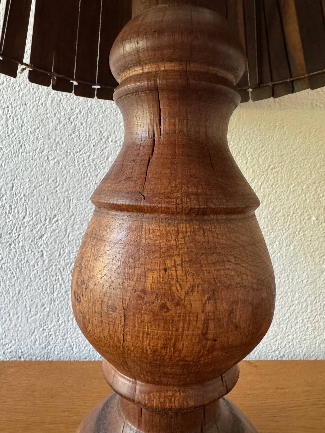Large teak lamp from the 60s