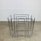 Chrome-plated metal magazine rack by Willi Glaeser for TMP, 1980s