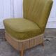 Cocktail chair with compass feet and original fabric