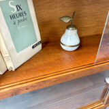 Vintage oak wall display case