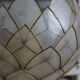 Wall mounted wall light down Pearl and brass, vintage