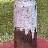 superb flared roller vase signed Les Salicornes Van Duser Lesburgueres 34 cm