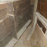 3 wooden choir stalls