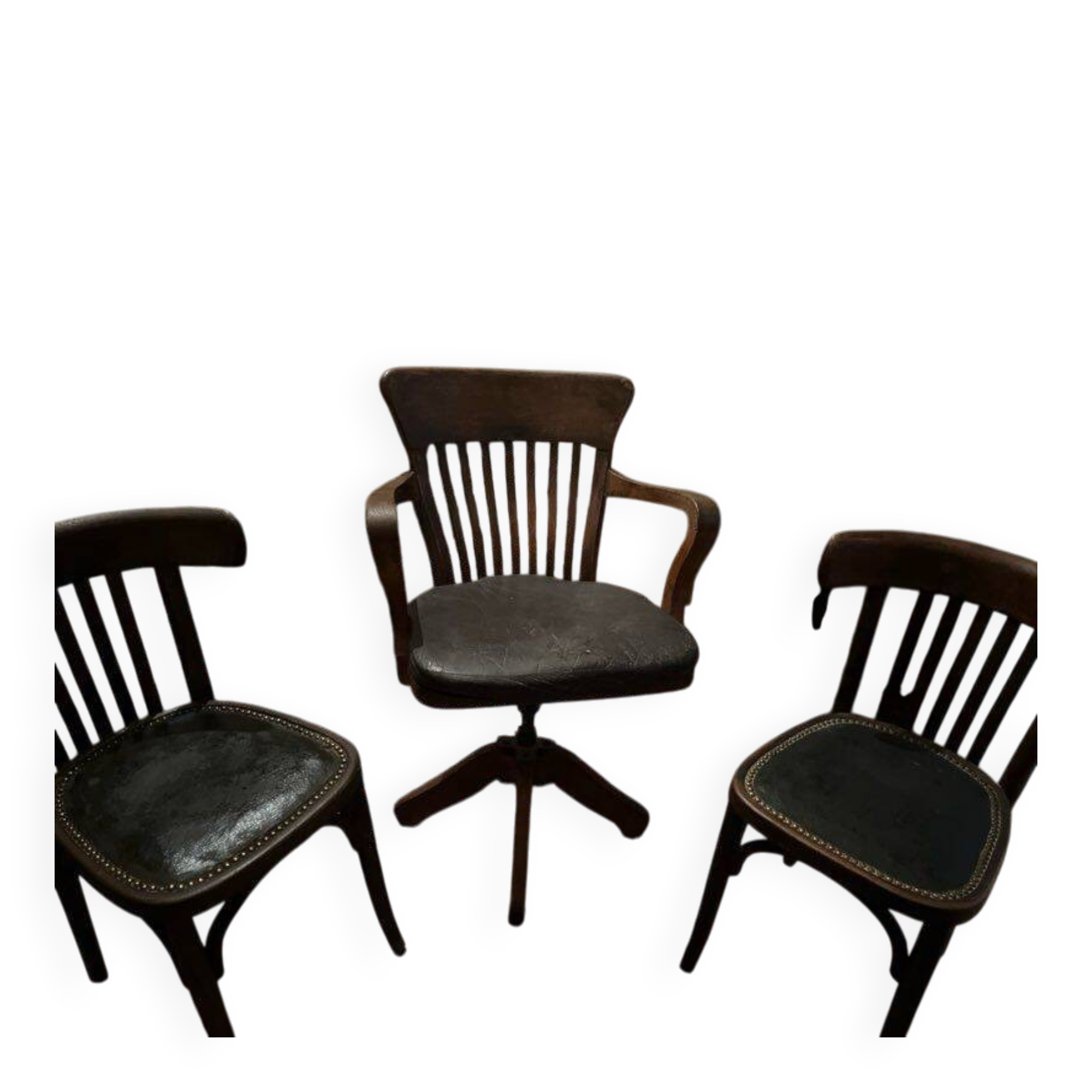 Classic vintage swivel office armchair (1950s–1970s)