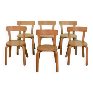 Rare ensemble de 6 chaises