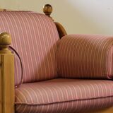 Vintage mid-century Danish pine lounge chair, 1970s