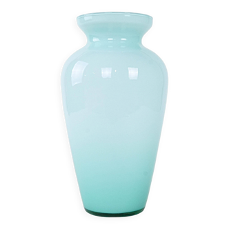 Glass vase, Italian design, 1970s, made in Italy