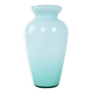 Glass vase, Italian design, 1970s, made in Italy