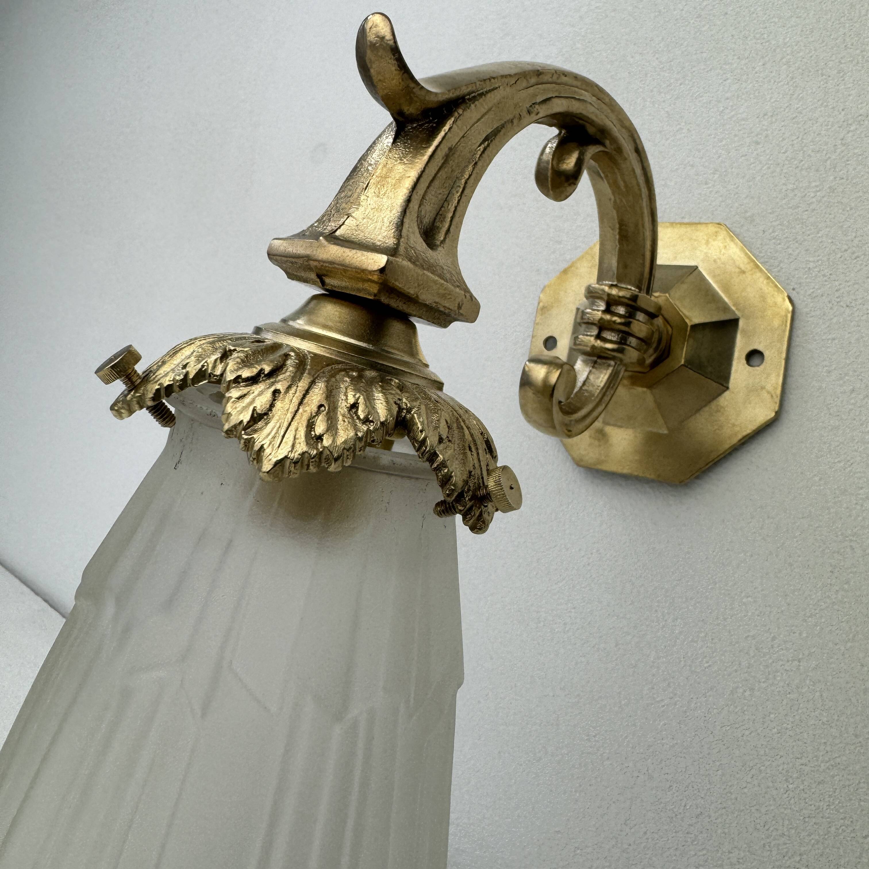 PAIR OF OLD ART-DECO WALL LIGHTS