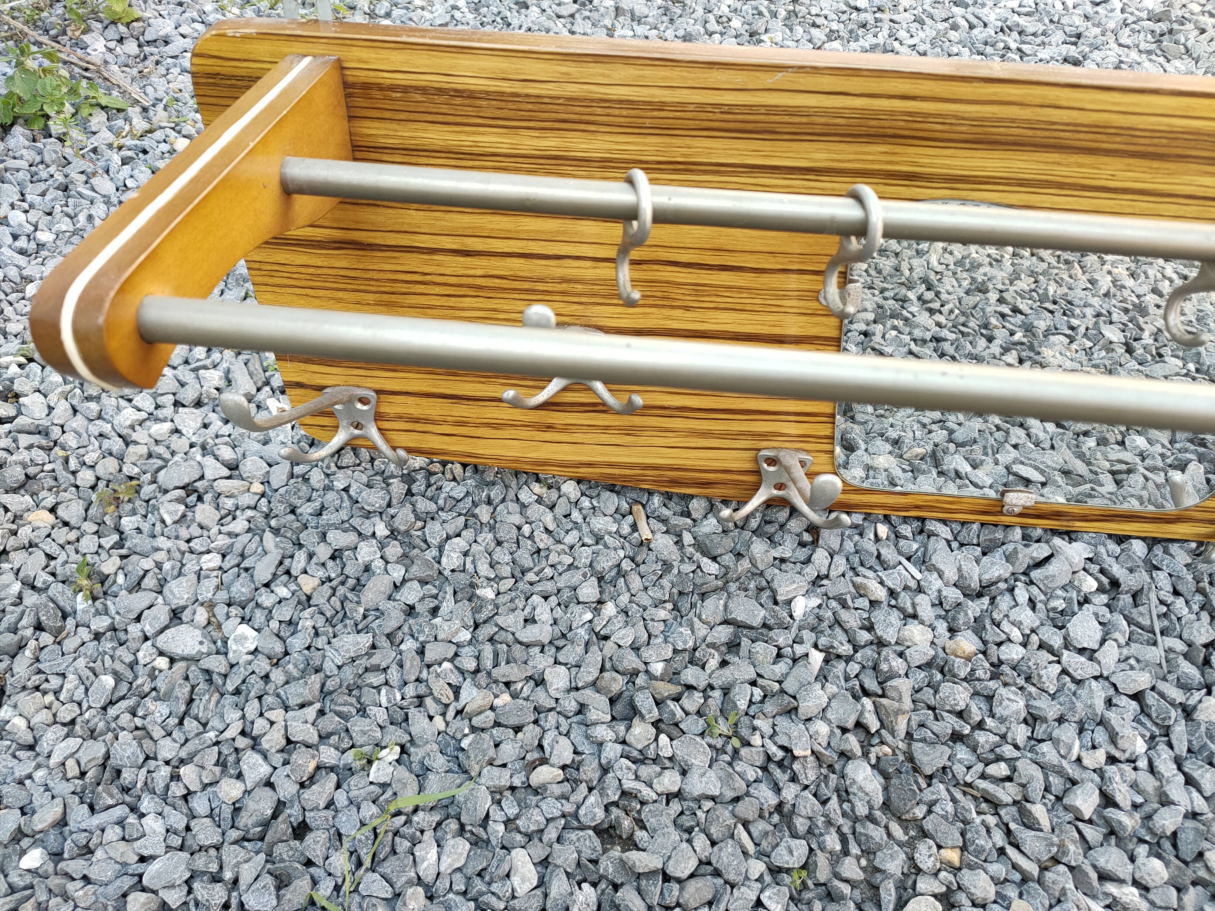 vintage coat rack with 6 hooks