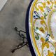 Outdoor table signed Grandi Maioliche Ficola hand-painted Italy