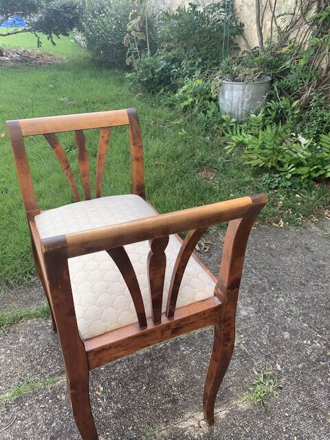Bench, end of sofa, two-tone wooden end of bed. Old