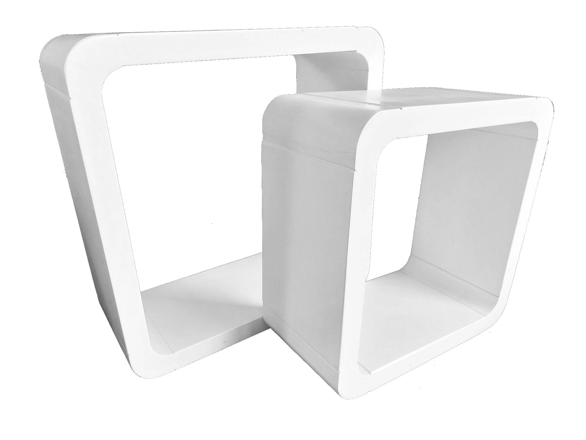 Vintage Shelves • 2 Modular Elements • Lacquered Wood • 1970-1980