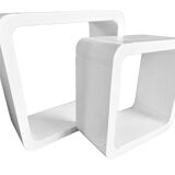 Vintage Shelves • 2 Modular Elements • Lacquered Wood • 1970-1980