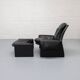 Saporiti Italia P60 armchair with ottoman