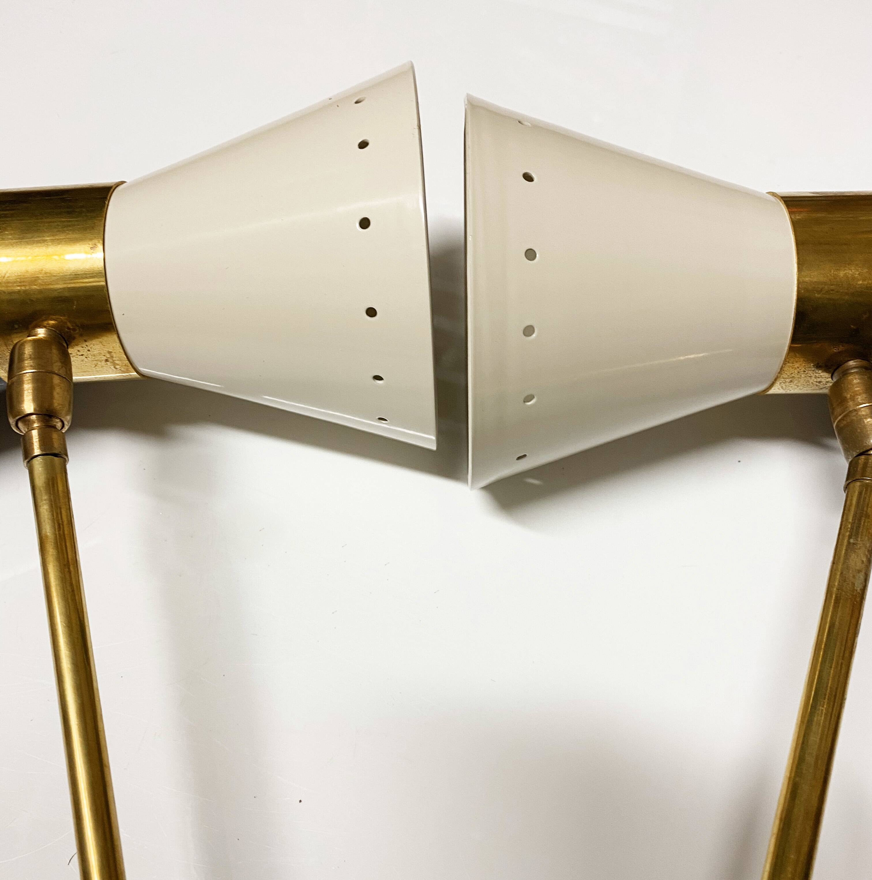 Italian articulated wall light diabolo design 50s