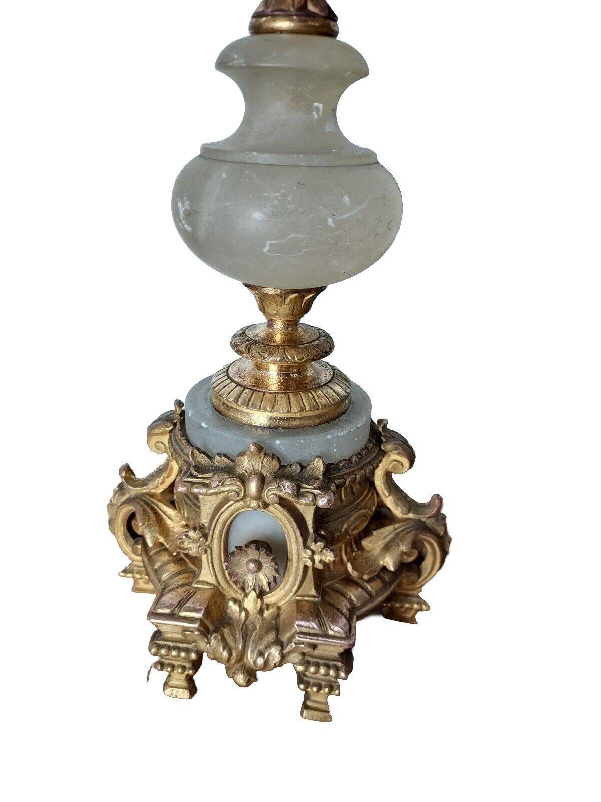 Pair of bronze candlesticks