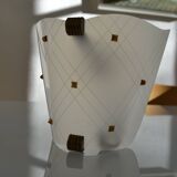 Vintage 1950 wall light in perspex and brass