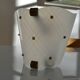 Vintage 1950 wall light in perspex and brass