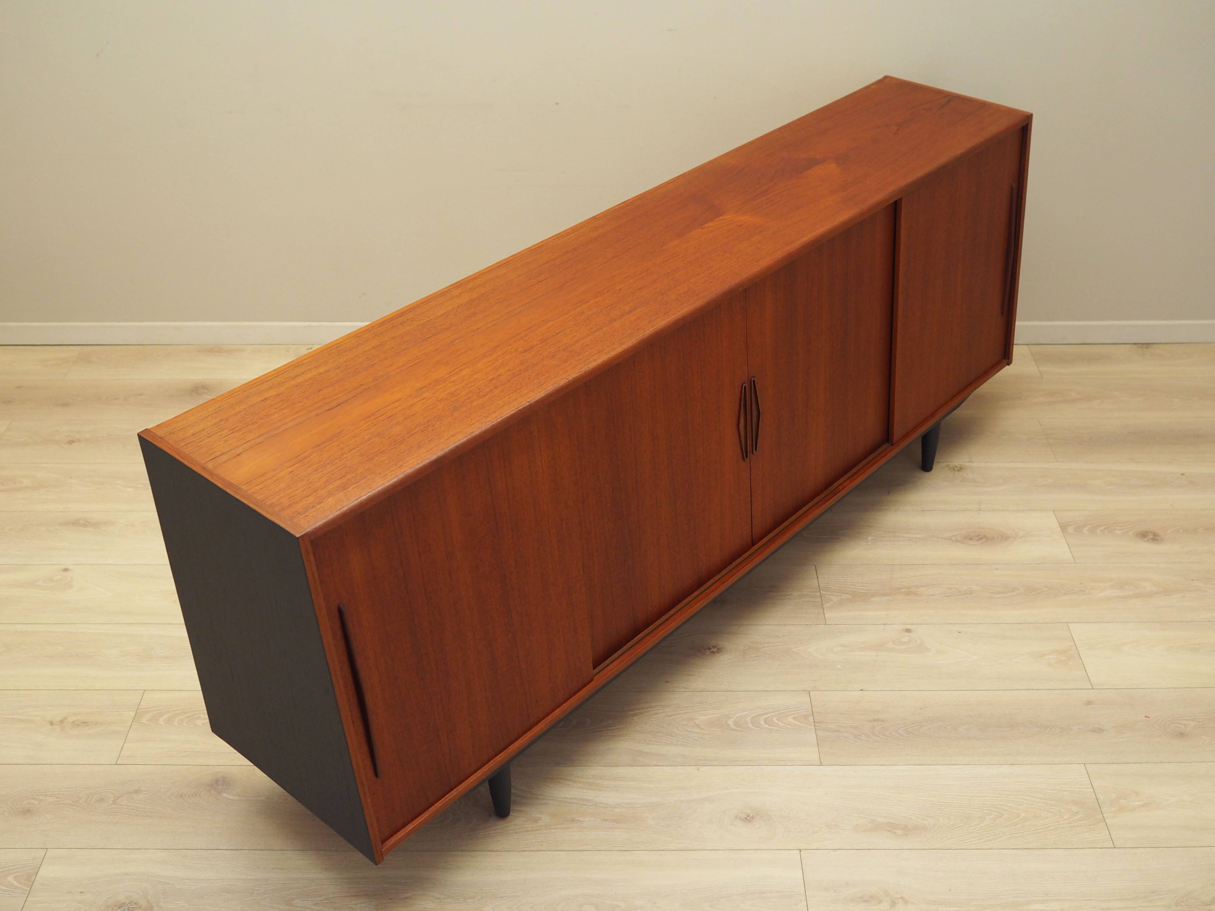 Teak sideboard, Danish design, 1970s, production: Denmark