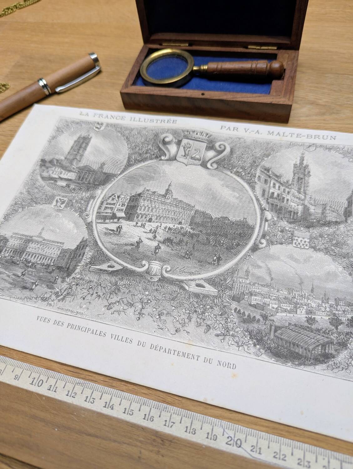 The main cities of the North, vintage engraving, printed in 1883.