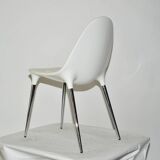 Chaise Caprice en cuir blanc Philippe Starck pour Cassina