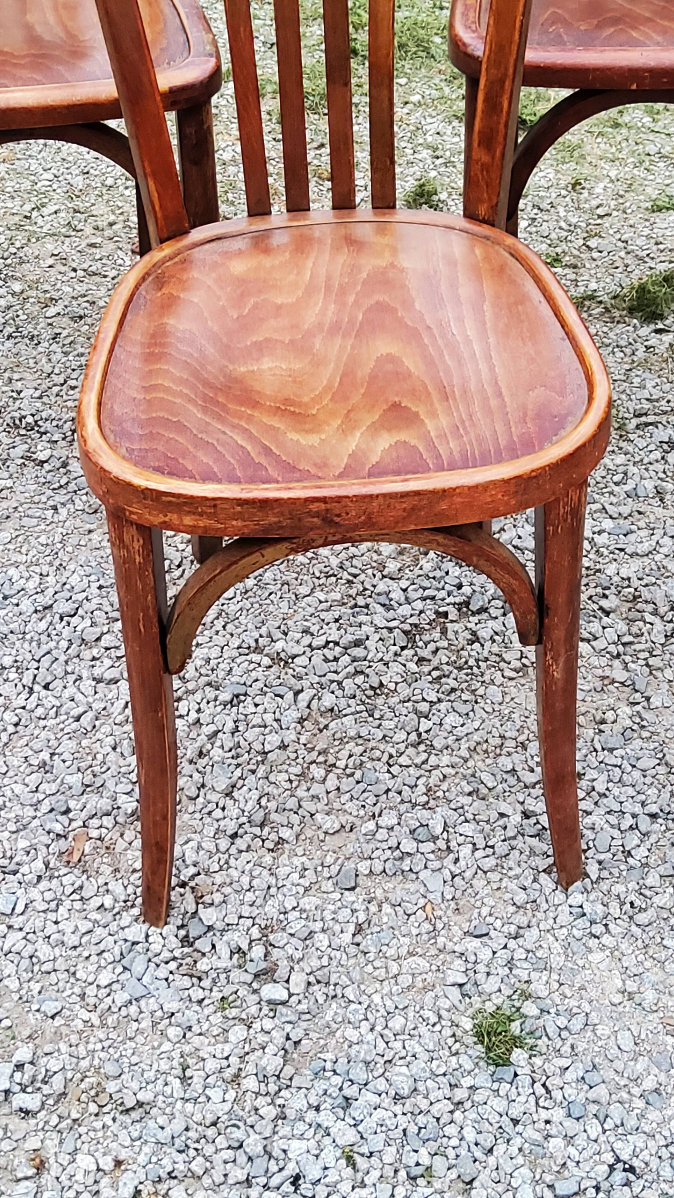 Set of 5 Stella bistro chairs from the 50s