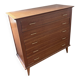 Commode vintage en bois à 5 tiroirs