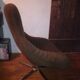 Fauteuil velours coqué Mod Plastia 1970