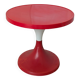 Vintage Red Tulip Table by Meblo Yugoslavia / Pedestal Table