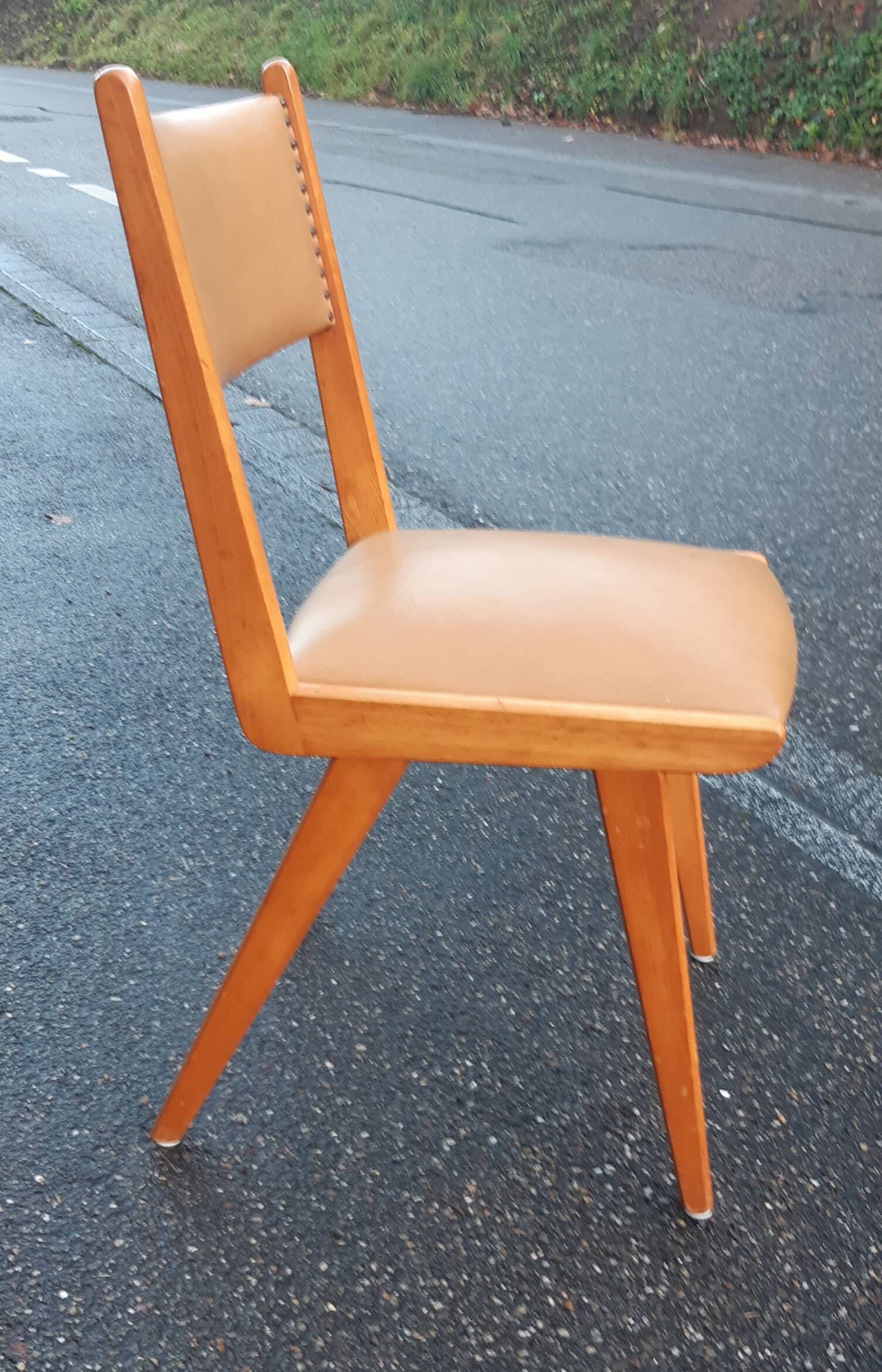 Lot de 4 chaises vintage